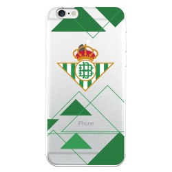 Funda para iPhone 6S del Betis Escudo Fondo transparente - Licencia Oficial Real Betis Balompié