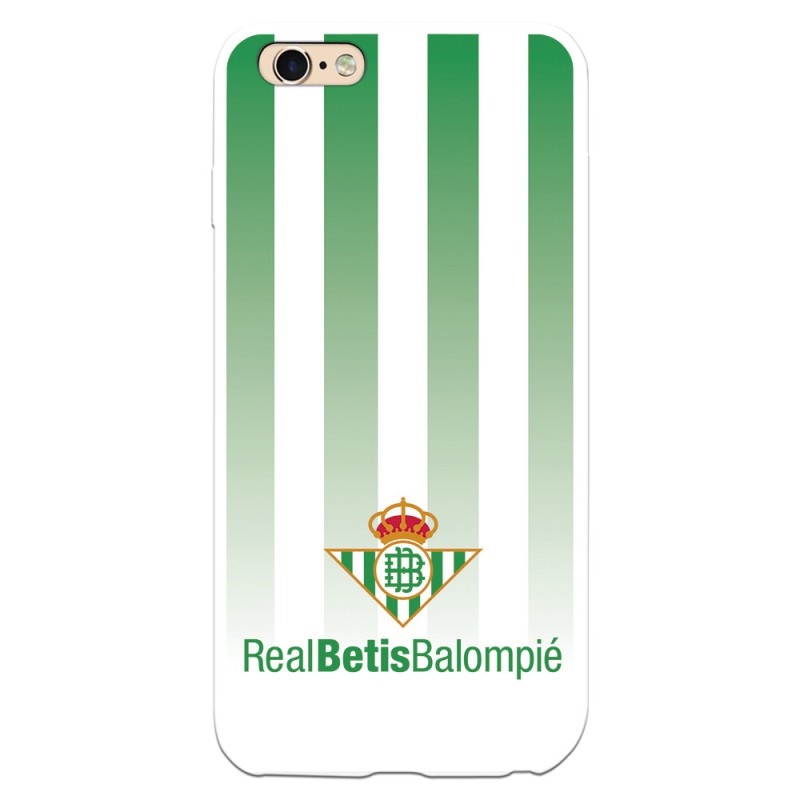 Funda para iPhone 6S Plus del Betis Fondo Rayas Verdiblancas - Licencia Oficial Real Betis Balompié