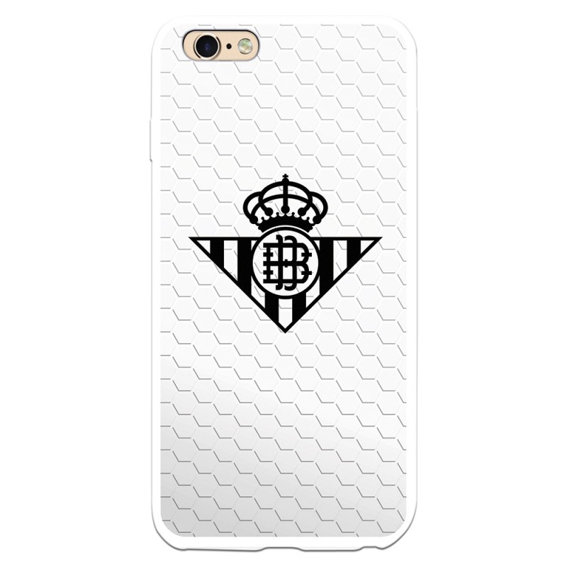 Funda para iPhone 6S Plus del Betis Escudo Negro Fondo Red - Licencia Oficial Real Betis Balompié