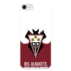 Funda para iPhone 8 del Albacete Escudo "Del Albacete que no es poco" - Licencia Oficial Albacete Balompié