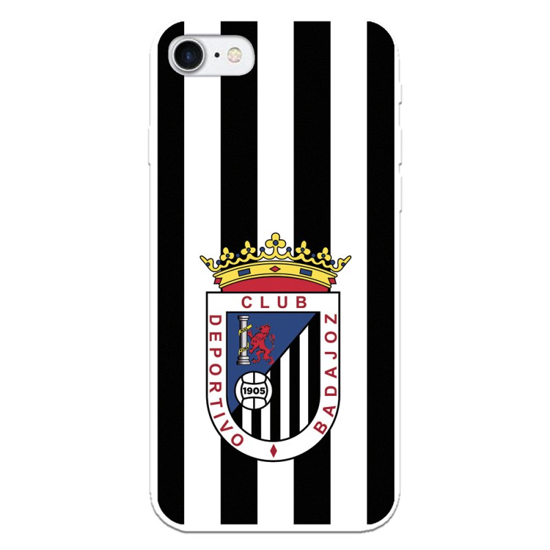 Funda para iPhone 8 del Badajoz Escudo Blanquinegro - Licencia Oficial Club Deportivo Badajoz