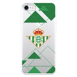 Funda para iPhone 8 del Betis Escudo Fondo transparente - Licencia Oficial Real Betis Balompié