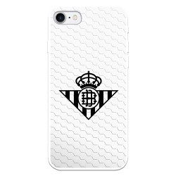 Funda para iPhone 8 del Betis Escudo Negro Fondo Red - Licencia Oficial Real Betis Balompié