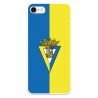 Funda para iPhone 8 del Cádiz Escudo Fondo Bicolor - Licencia Oficial Cádiz CF