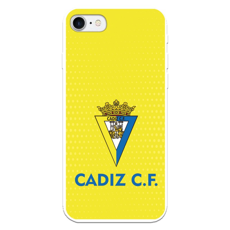 Funda para iPhone 8 del Cádiz Fondo Amarillo - Licencia Oficial Cádiz CF