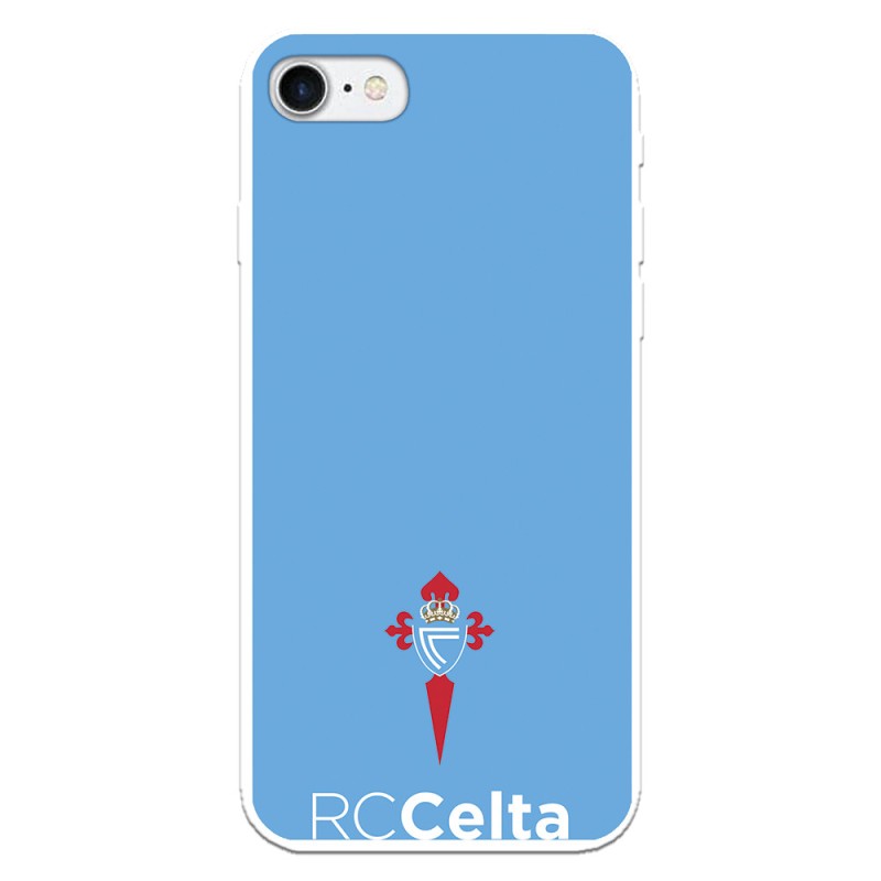 Funda para iPhone 8 del Celta Escudo Fondo Azul - Licencia Oficial RC Celta