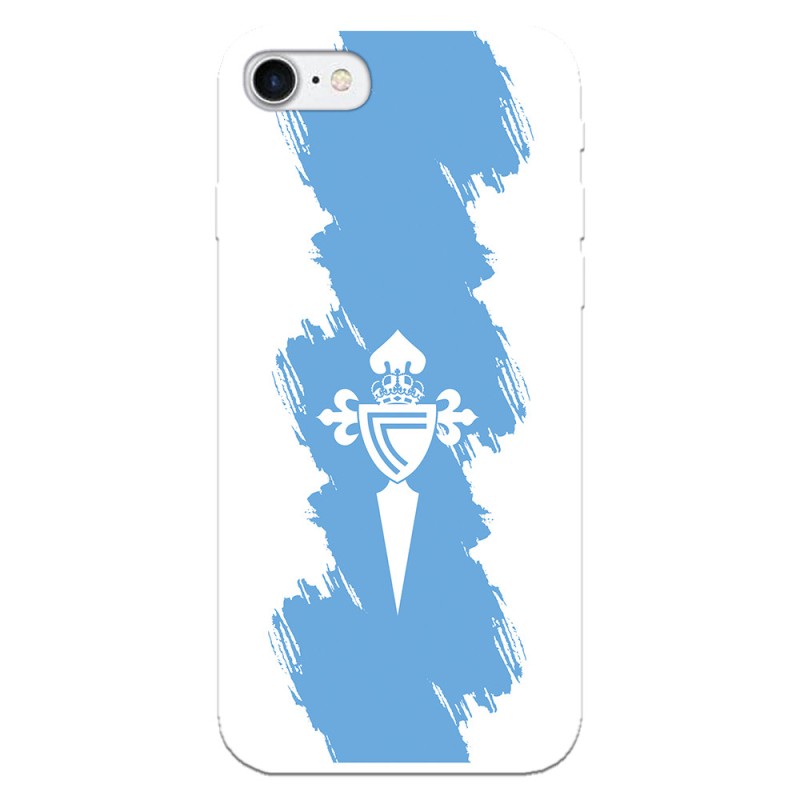 Funda para iPhone 8 del Celta Escudo Trazo Azul - Licencia Oficial RC Celta