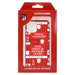 Funda para iPhone 8 Plus del Atleti Coraje y corazón - Licencia Oficial Atlético de Madrid