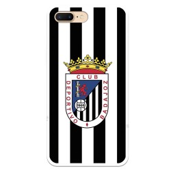 Funda para iPhone 8 Plus del Badajoz Escudo Blanquinegro - Licencia Oficial Club Deportivo Badajoz