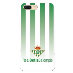Funda para iPhone 8 Plus del Betis Fondo Rayas Verdiblancas - Licencia Oficial Real Betis Balompié
