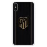 Funda para iPhone XS del Atleti Escudo Dorado Fondo Negro - Licencia Oficial Atlético de Madrid