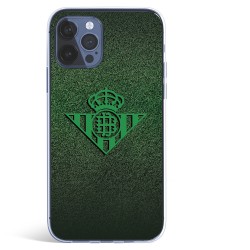 Funda para iPhone 12 Pro del Betis Escudo Verde Fondo trama - Licencia Oficial Real Betis Balompié