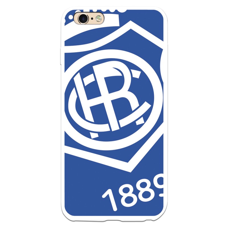 Funda para iPhone 6 Plus del Recre Escudo Fondo Azul - Licencia Oficial Real Club Recreativo de Huelva