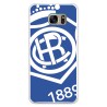 Funda para Samsung Galaxy S7 Edge del Recre Escudo Fondo Azul - Licencia Oficial Real Club Recreativo de Huelva