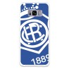 Funda para Samsung Galaxy S8 del Recre Escudo Fondo Azul - Licencia Oficial Real Club Recreativo de Huelva