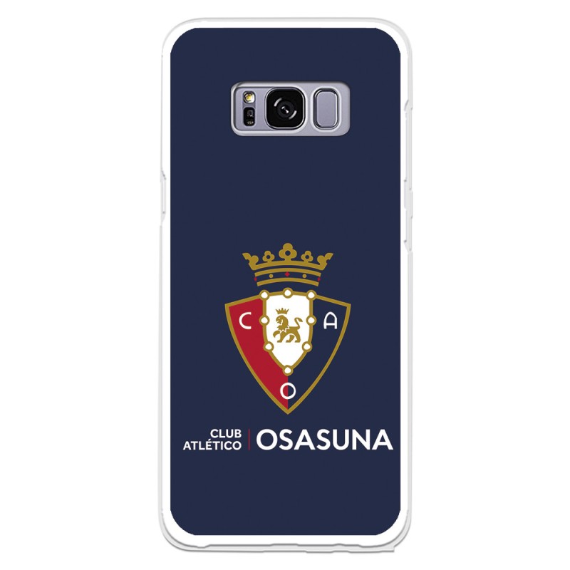 Funda para Samsung Galaxy S8 del Osasuna Escudo Fondo Azul - Licencia Oficial CA Osasuna