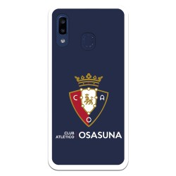 Funda para Samsung Galaxy A20E del Osasuna Escudo Fondo Azul - Licencia Oficial CA Osasuna