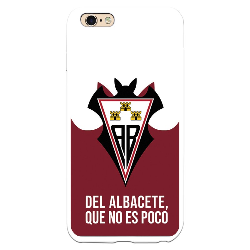 Funda para iPhone 6 Plus del Albacete Escudo "Del Albacete que no es poco" - Licencia Oficial Albacete Balompié