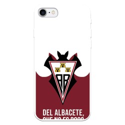 Funda para iPhone 7 del Albacete Escudo "Del Albacete que no es poco" - Licencia Oficial Albacete Balompié