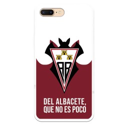 Funda para iPhone 7 Plus del Albacete Escudo "Del Albacete que no es poco" - Licencia Oficial Albacete Balompié