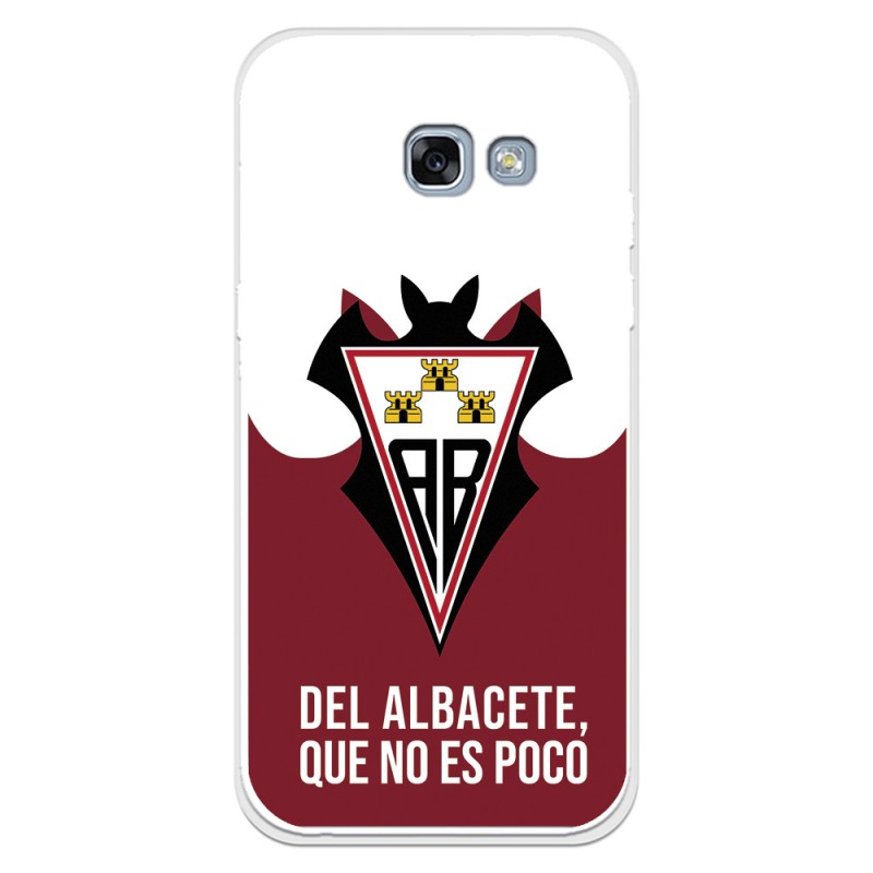 Funda para Samsung Galaxy A5 2017 del Albacete Escudo "Del Albacete que no es poco" - Licencia Oficial Albacete Balompié