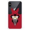 Funda para iPhone X del Albacete Escudo Fondo Rojo - Licencia Oficial Albacete Balompié