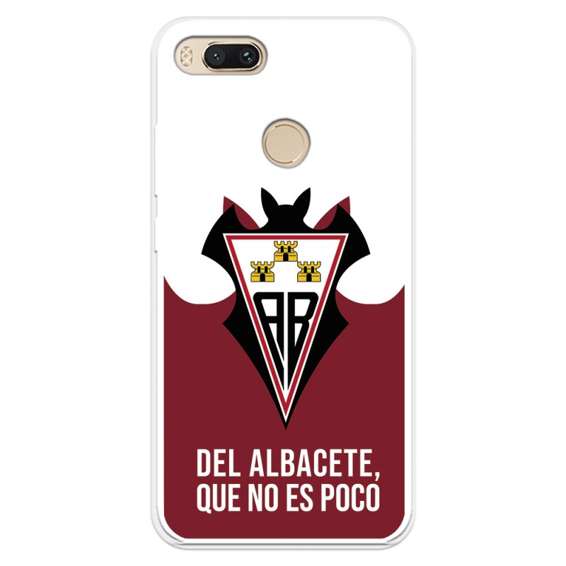 Funda para Xiaomi Mi A1 del Albacete Escudo "Del Albacete que no es poco" - Licencia Oficial Albacete Balompié