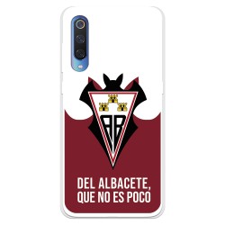 Funda para Xiaomi Mi 9 del Albacete Escudo "Del Albacete que no es poco" - Licencia Oficial Albacete Balompié