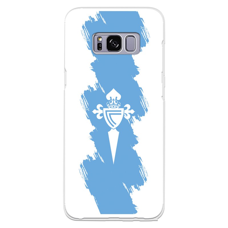 Funda para Samsung Galaxy S8 del Celta Escudo Trazo Azul - Licencia Oficial RC Celta