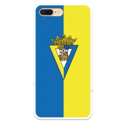 Funda para iPhone 7 Plus del Cádiz Escudo Fondo Bicolor - Licencia Oficial Cádiz CF