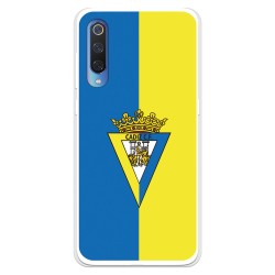 Funda para Xiaomi Mi 9 del Cádiz Escudo Fondo Bicolor - Licencia Oficial Cádiz CF