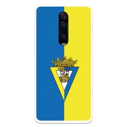 Funda para Xiaomi Mi 9T del Cádiz Escudo Fondo Bicolor - Licencia Oficial Cádiz CF