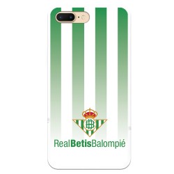 Funda para iPhone 7 Plus del Betis Fondo Rayas Verdiblancas - Licencia Oficial Real Betis Balompié