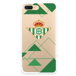 Funda para iPhone 7 Plus del Betis Escudo Fondo transparente - Licencia Oficial Real Betis Balompié