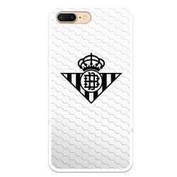 Funda para iPhone 7 Plus del Betis Escudo Negro Fondo Red - Licencia Oficial Real Betis Balompié