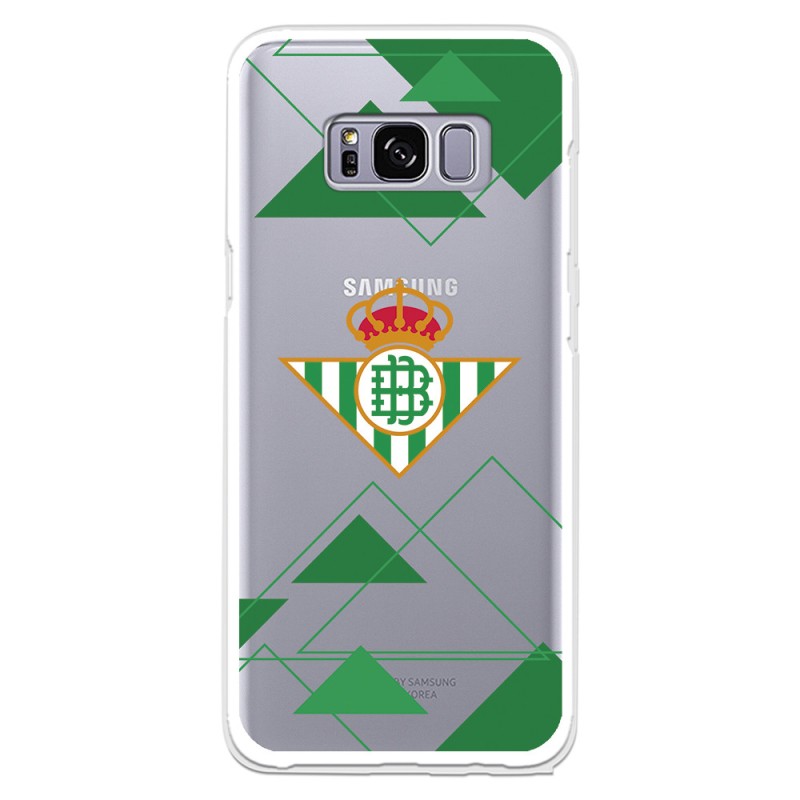 Funda para Samsung Galaxy S8 del Betis Escudo Fondo transparente - Licencia Oficial Real Betis Balompié