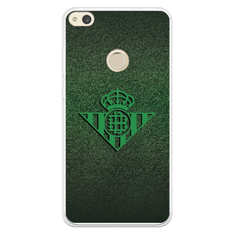 Funda para Huawei P8 Lite 2017 del Betis Escudo Verde Fondo trama - Licencia Oficial Real Betis Balompié