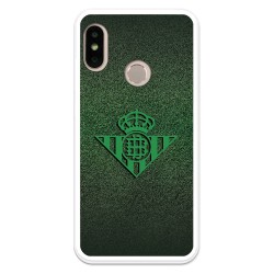 Funda para Xiaomi Mi A2 Lite del Betis Escudo Verde Fondo trama - Licencia Oficial Real Betis Balompié