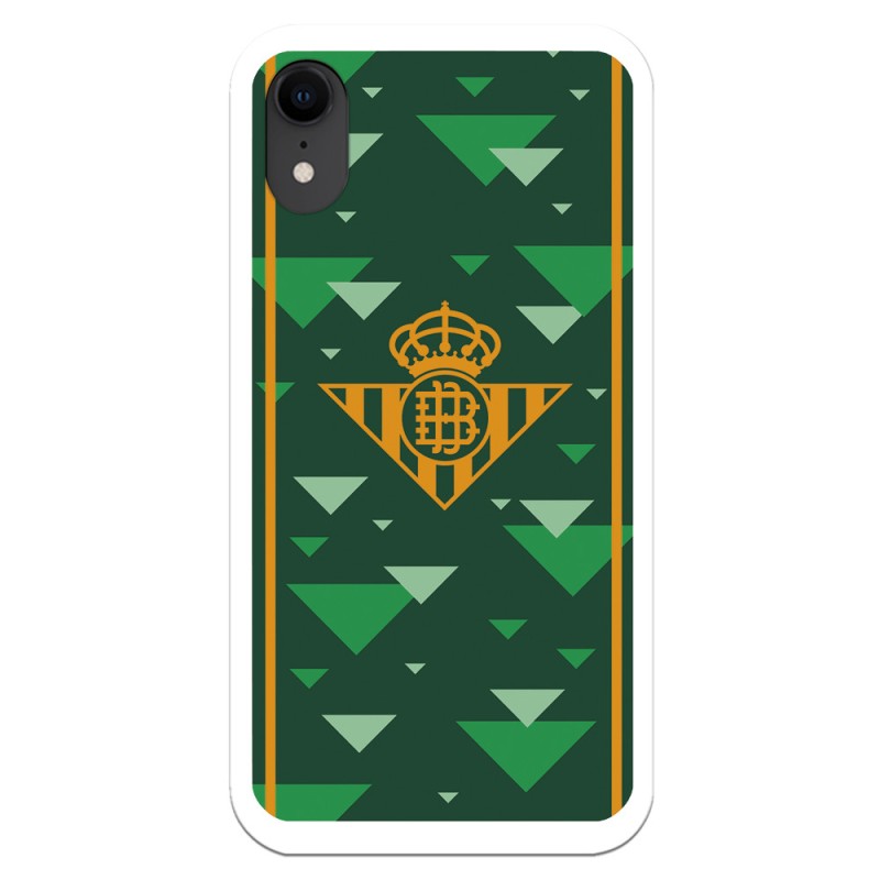 Funda para iPhone XR del Betis Escudo Amarillo Fondo Verde - Licencia Oficial Real Betis Balompié