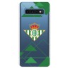 Funda para Samsung Galaxy S10 del Betis Escudo Fondo transparente - Licencia Oficial Real Betis Balompié