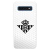 Funda para Samsung Galaxy S10 del Betis Escudo Negro Fondo Red - Licencia Oficial Real Betis Balompié