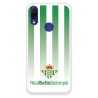 Funda para Xiaomi Redmi 7 del Betis Fondo Rayas Verdiblancas - Licencia Oficial Real Betis Balompié