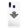 Funda para Samsung Galaxy A20E del Betis Escudo Negro Fondo Red - Licencia Oficial Real Betis Balompié