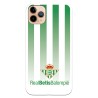 Funda para iPhone 11 Pro Max del Betis Fondo Rayas Verdiblancas - Licencia Oficial Real Betis Balompié