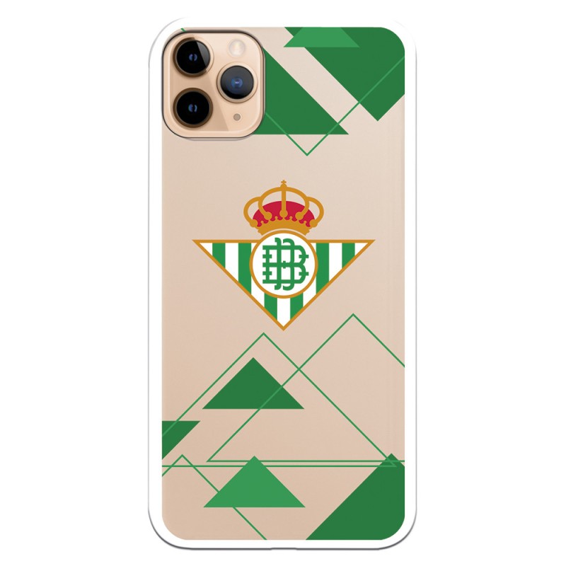 Funda para iPhone 11 Pro Max del Betis Escudo Fondo transparente - Licencia Oficial Real Betis Balompié