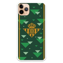 Funda para iPhone 11 Pro Max del Betis Escudo Amarillo Fondo Verde - Licencia Oficial Real Betis Balompié