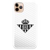 Funda para iPhone 11 Pro Max del Betis Escudo Negro Fondo Red - Licencia Oficial Real Betis Balompié