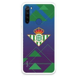 Funda para Xiaomi Redmi Note 8T del Betis Escudo Fondo transparente - Licencia Oficial Real Betis Balompié