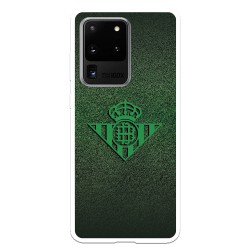 Funda para Samsung Galaxy S20 Ultra del Betis Escudo Verde Fondo trama - Licencia Oficial Real Betis Balompié