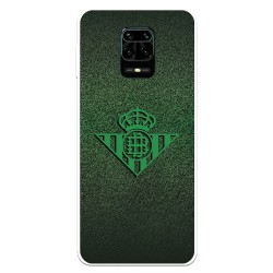 Funda para Xiaomi Redmi Note 9S del Betis Escudo Verde Fondo trama - Licencia Oficial Real Betis Balompié